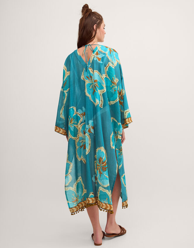 Yasmin Floral Print Midi Kaftan, , large
