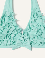 3D Flower Bikini Set, Blue (TURQUOISE), large