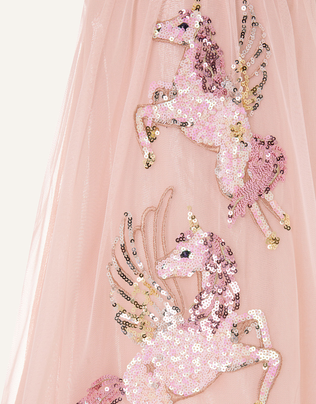 Sequin Unicorn Disco Dress Pink