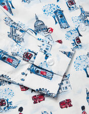London Print Shirt, Ivory (IVORY), large