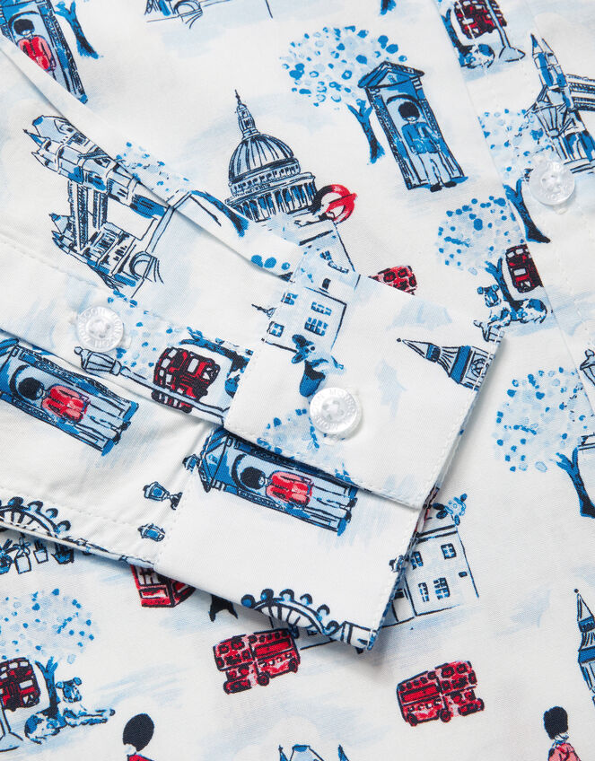 London Print Shirt, Ivory (IVORY), large