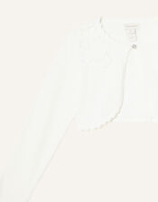 3D Floral Cardigan, Ivory (IVORY), large