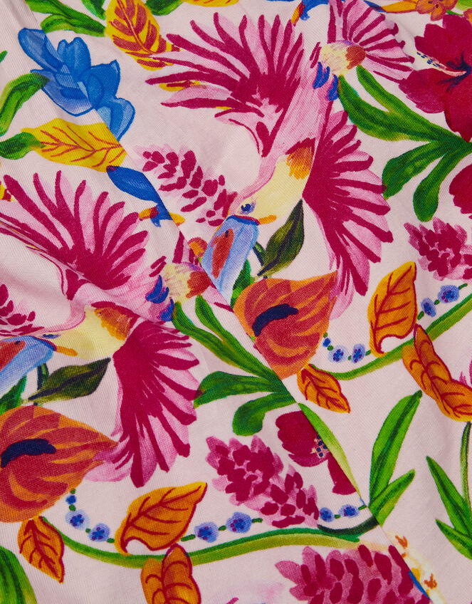 Tropical Print Jersey Playsuit, Multi (MULTI), large