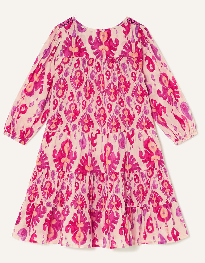 MINI ME Tiered Print Dress, Red (RED), large