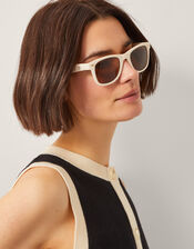 Wayfarer Sunglasses, Cream (CREAM), large