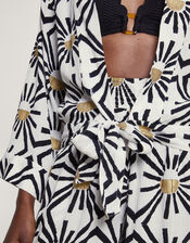 Zamora Tie Front Top, White (WHITE), large