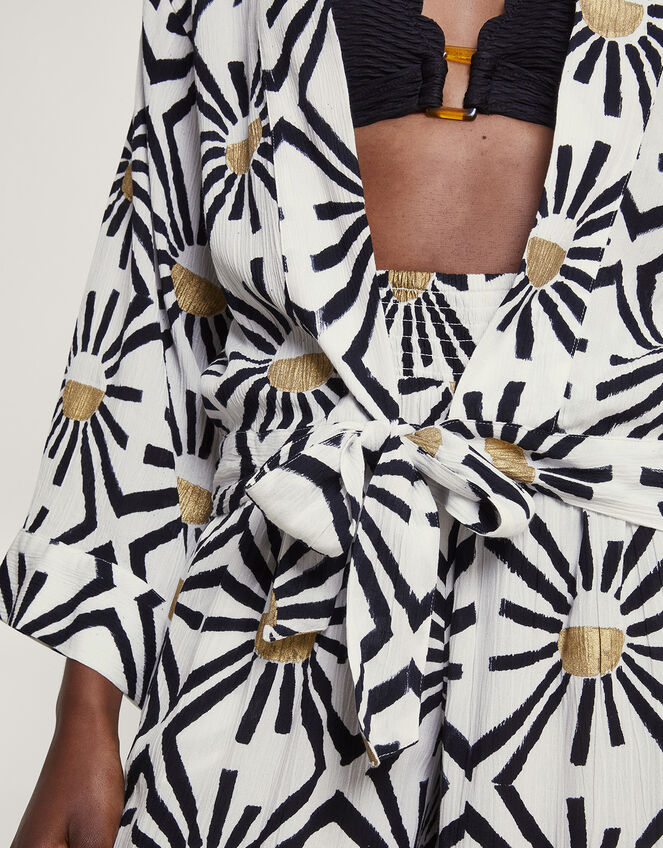 Zamora Tie Front Top, White (WHITE), large