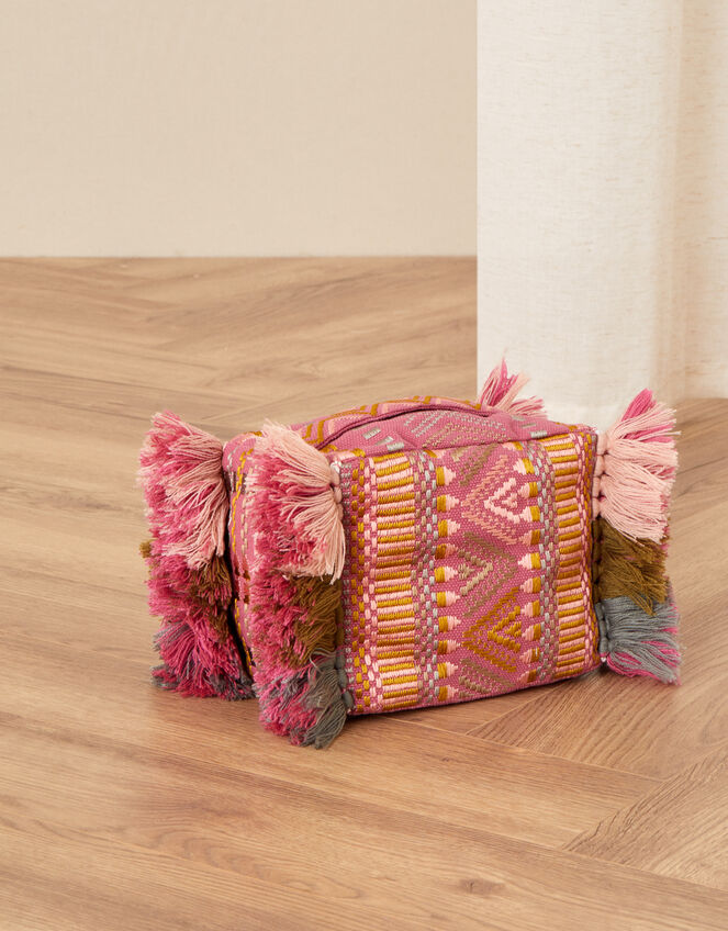 Embroidered Tassel Doorstop, , large
