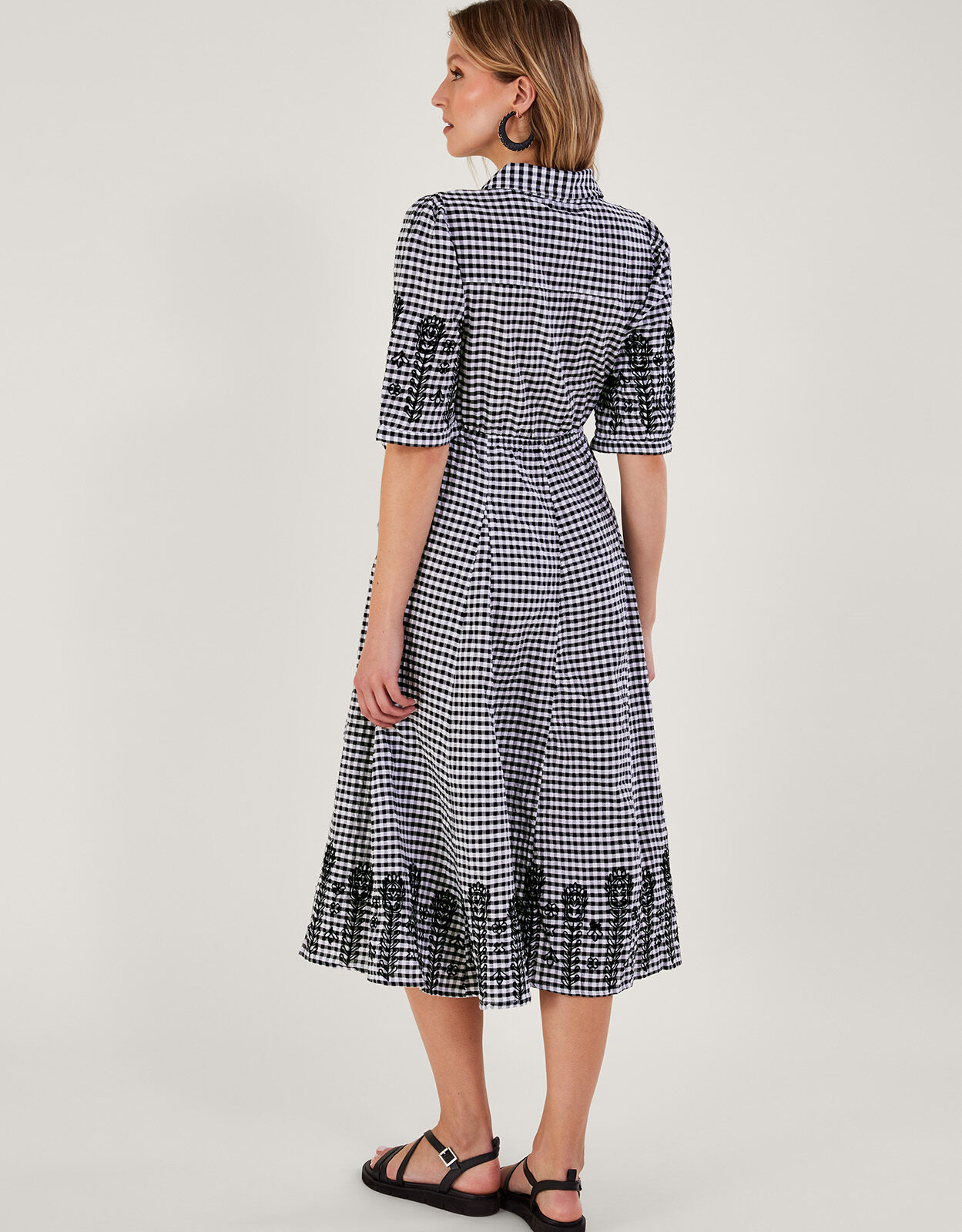 Gingham shirtdress hot sale