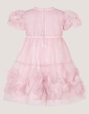 Baby Remi Rose Appliqu&eacute; Glitter Party Dress, Pink (PINK), large
