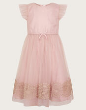 Ayra Sparkle Lace Tulle Dress, Pink (PINK), large
