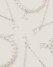 Initial Necklace & Bracelet Pouch Set, Multi (MULTI), large