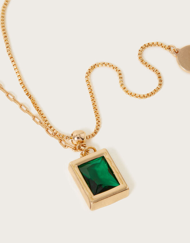 Gem Pendant Necklace, , large