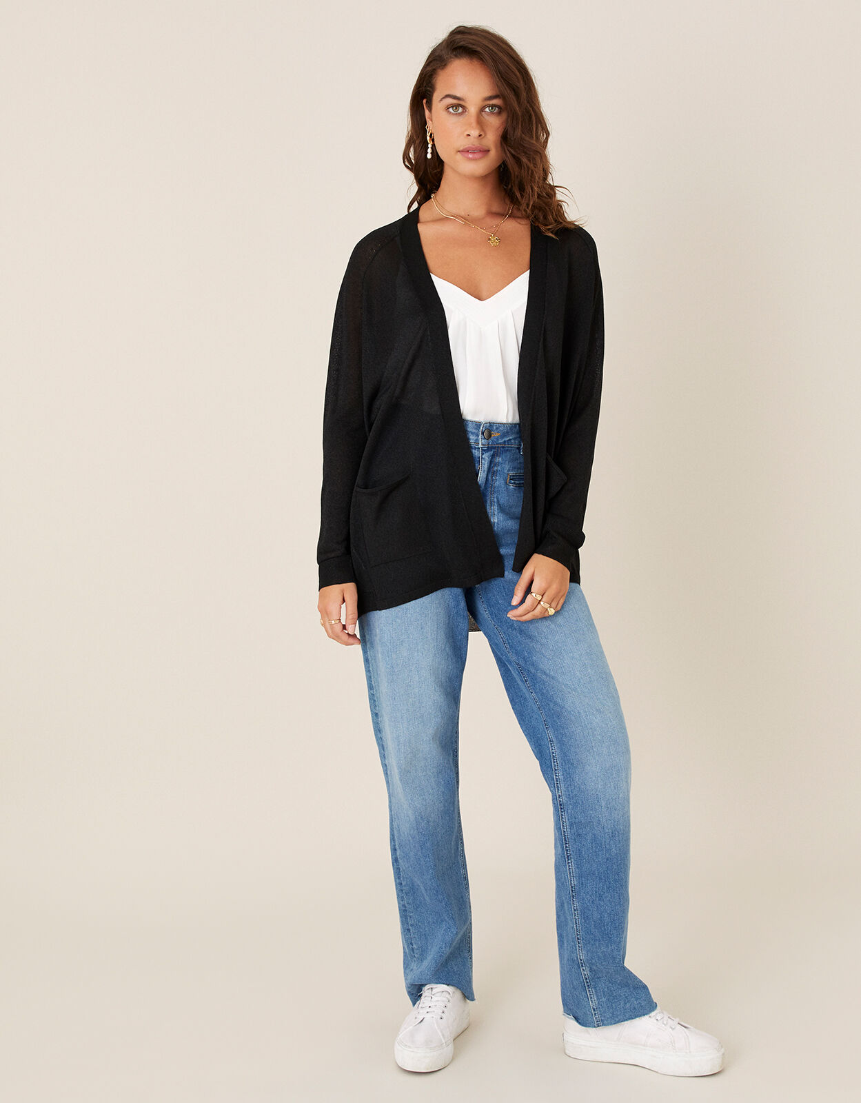 Sara Lightweight Cardigan Black