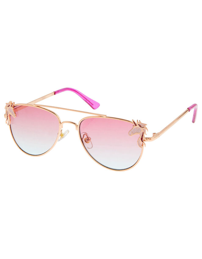 Narla Unicorn Aviator Sunglasses , , large