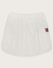 Parachute Cargo Skirt, White (WHITE), large