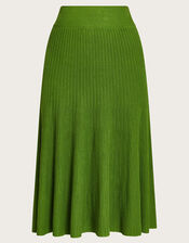 Ola Ottoman Rib Skirt, Green (GREEN), large