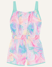 Active Palm Print Playsuit , Pink (PINK), large