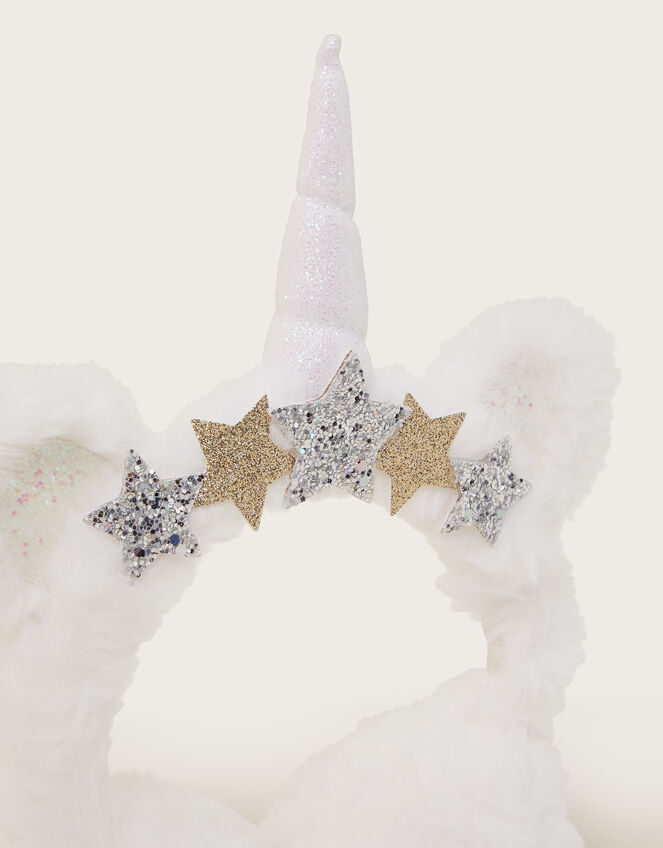 Galactic Unicorn Faux Fur Earmuffs, , large
