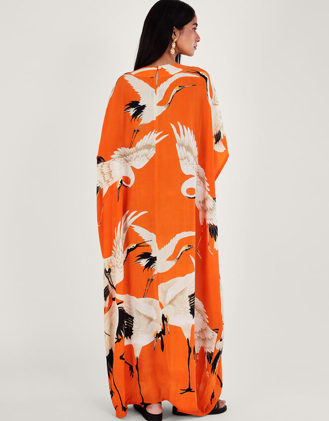 One Hundred Stars Stork Print Maxi Kaftan, , large