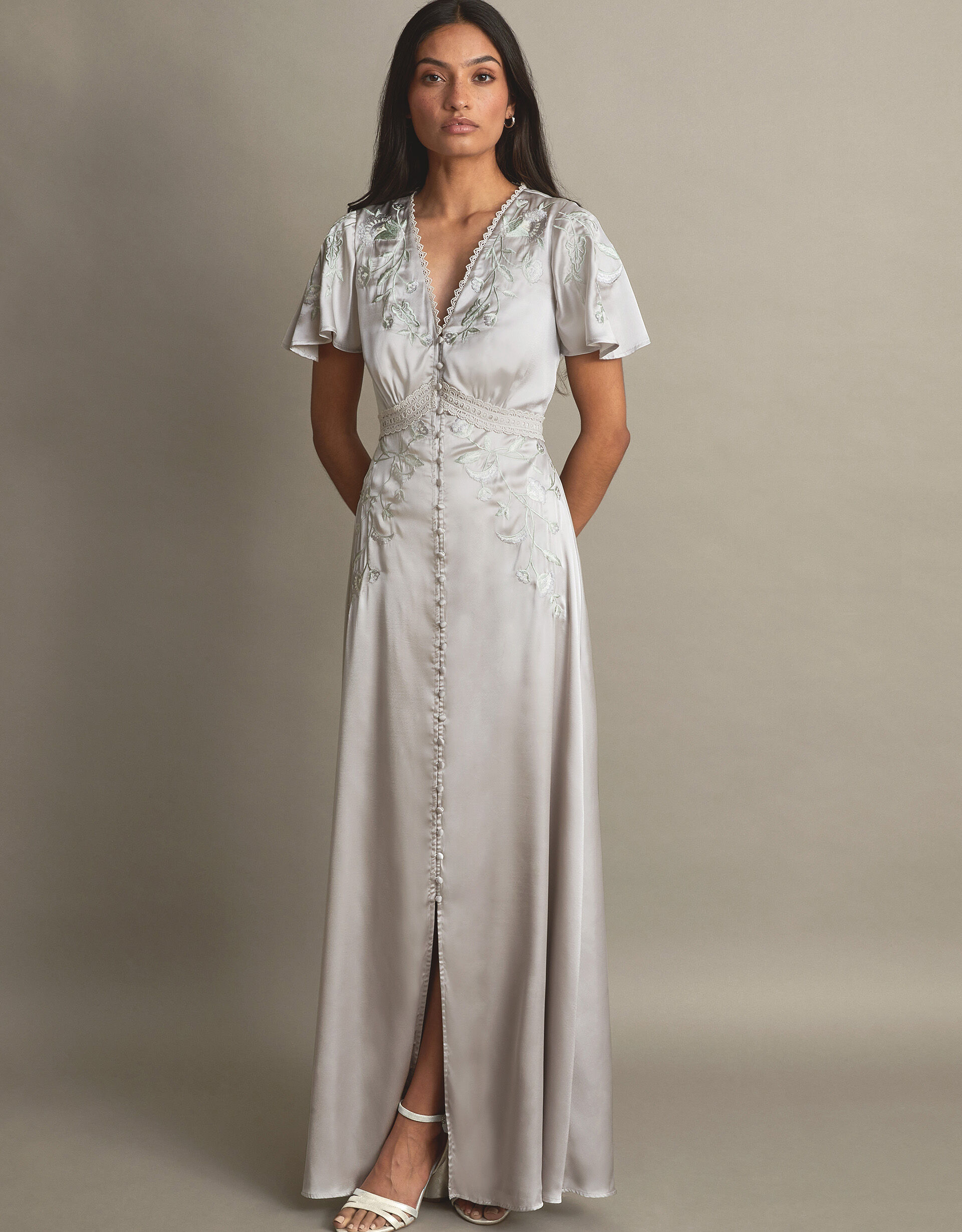 Maxi dress silver shop