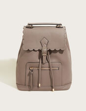Scallop Backpack, Grey (GREY), large