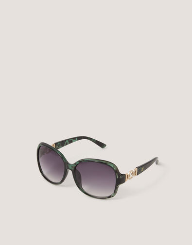 Oversized Round Sunglasses, , large