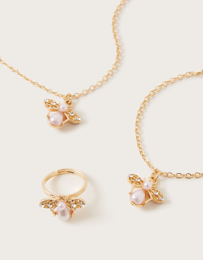 Bumble Bee and Pearl Jewellery Set	, , large