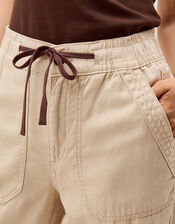 Megan Cropped Barrel Trousers, Natural (ECRU), large
