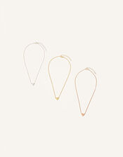 Trio of Hearts Prom Necklace Set, , large