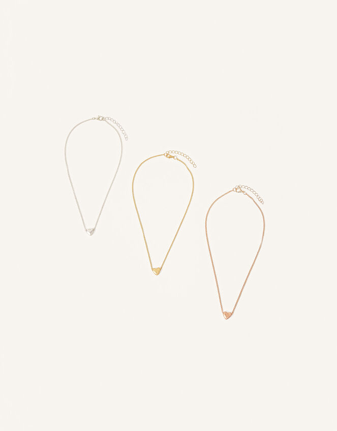 Trio of Hearts Prom Necklace Set, , large