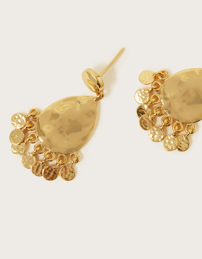 Tassel Coin Oval Earrings, , large