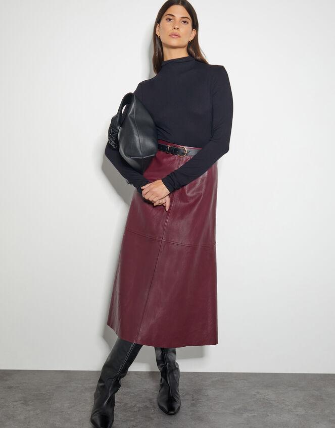 Summer Outfits With A Plain Burgundy Skirt New Look Petite Satin