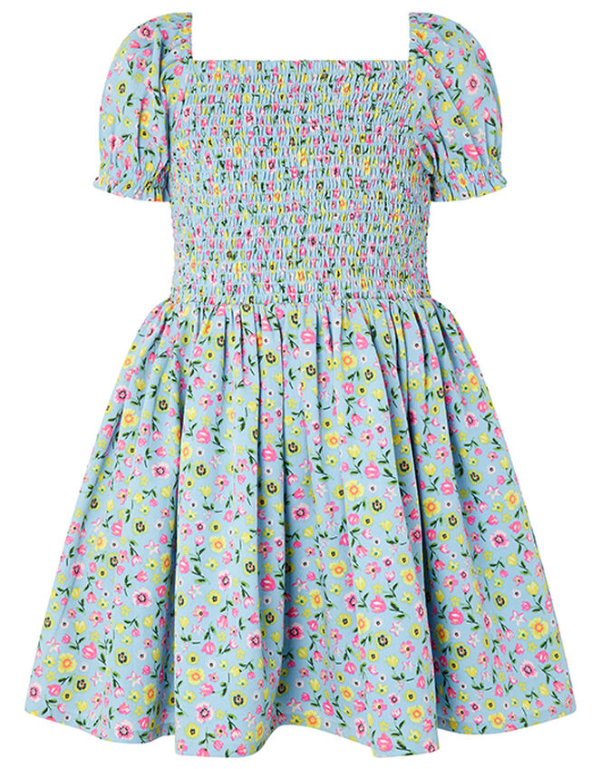 Hester Ditsy Floral Dress, Blue (BLUE), large