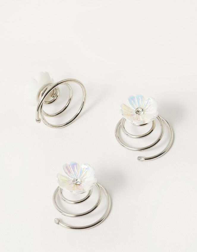 Sparkle Flower Hair Jewels, , large