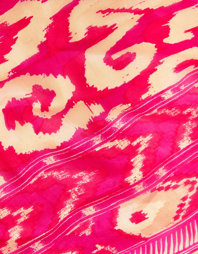 Ikat Silk Beach Scarf, , large
