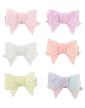 Rainbow Bowtique Hair Clip Set, , large