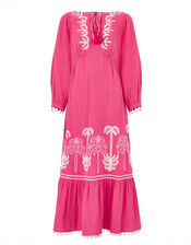 East Karyta Embroidered Maxi Dress, Pink (PINK), large