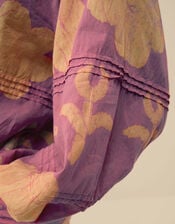 East Hendrix Batik Floral Top, Purple (LILAC), large
