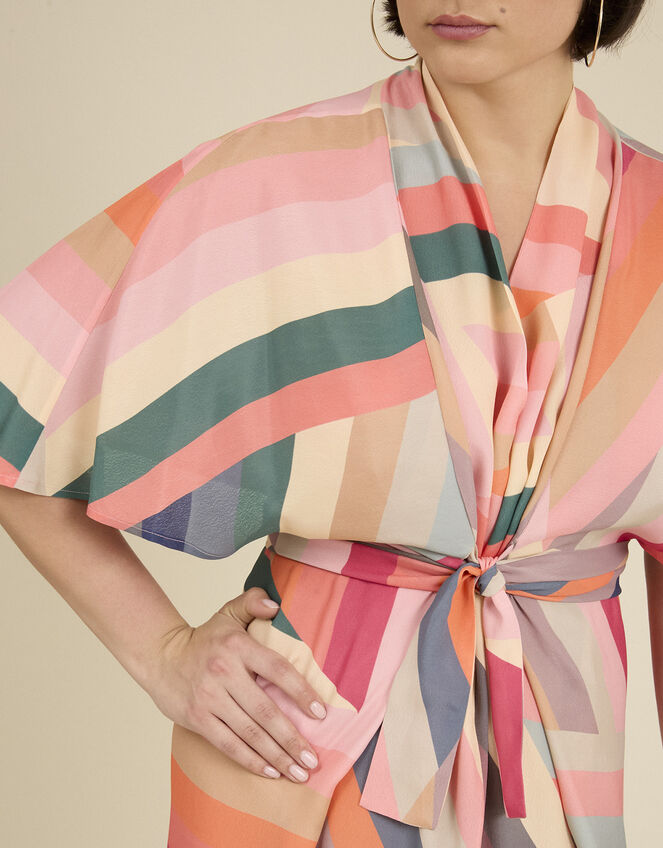 Tallulah and Hope Longer-Length Stripe Dress, Multi (MULTI), large
