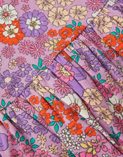 Floral Jersey Skater Dress, Multi (MULTI), large