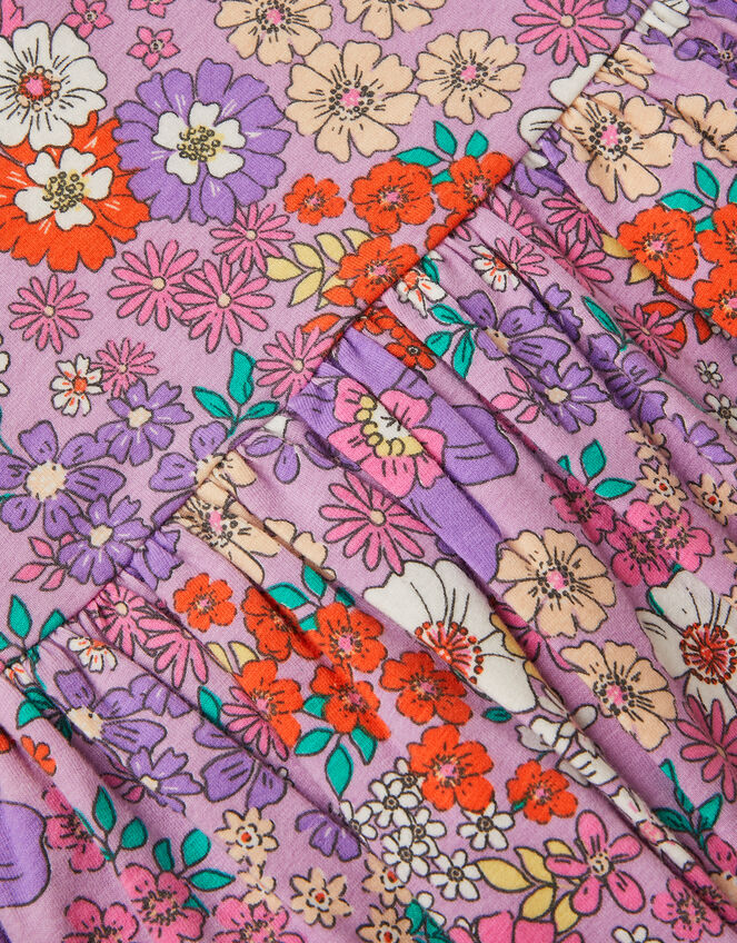 Floral Jersey Skater Dress, Multi (MULTI), large