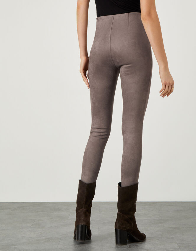 Cecily Suedette Leggings, Brown (TAUPE), large