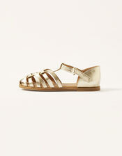 Caged Sandals, Gold (GOLD), large
