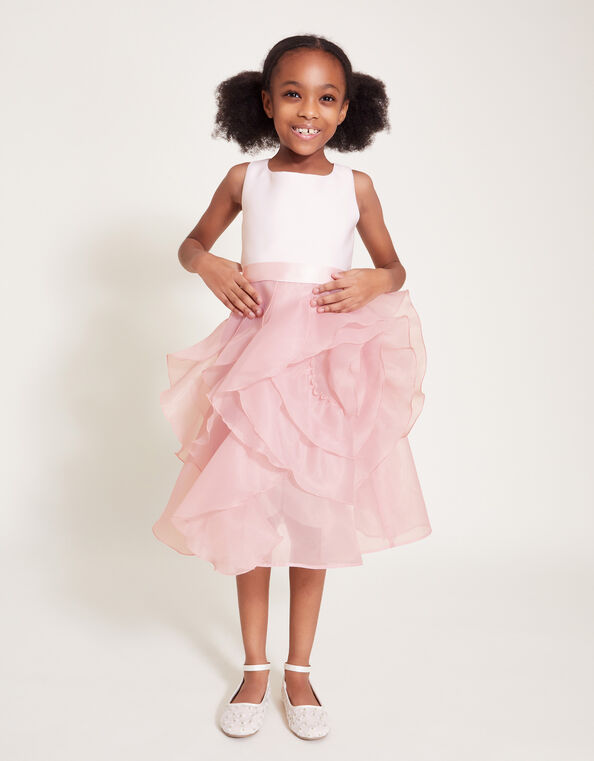 Organza Flower Can Can Dress, Pink (PINK), large