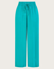 Vicki Plain Trousers, Blue (TURQUOISE), large