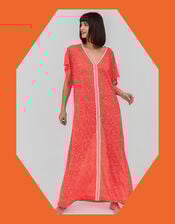 Pitusa Inca Kaftan Maxi Dress, Red (RED), large