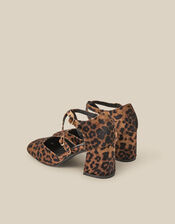 Gia Leopard Print Mary Jane Heels, Natural (NATURAL), large