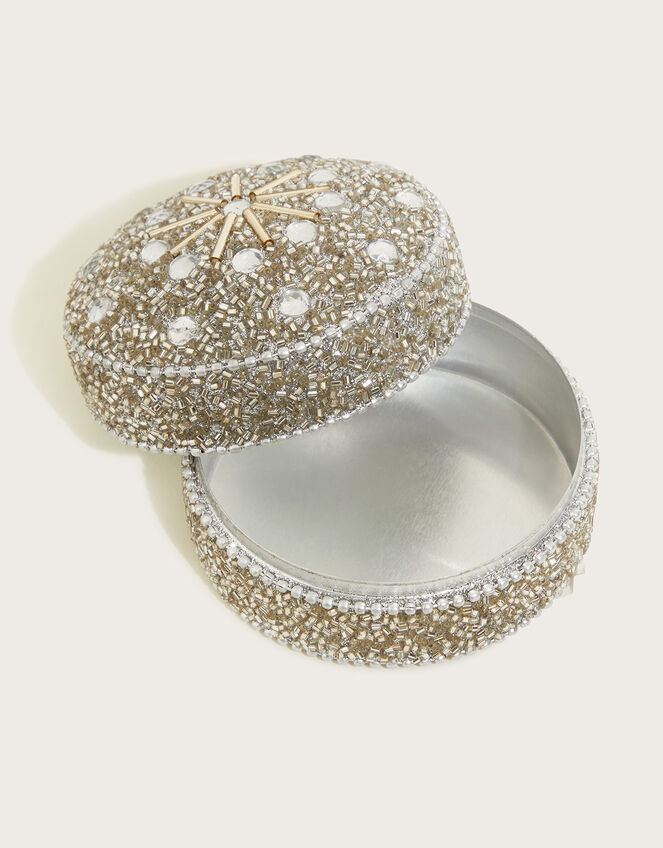 Shellac Trinket Box, Silver (SILVER), large
