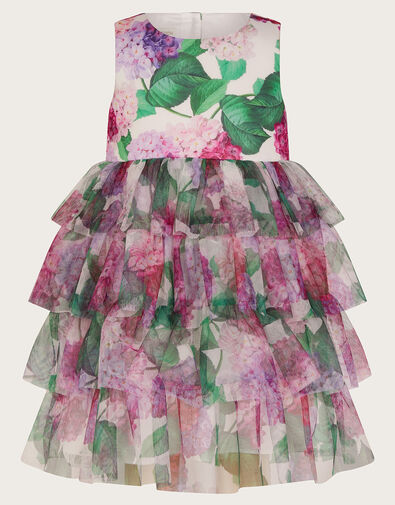 Plumeria Time Pink Girl's Bungee Dress